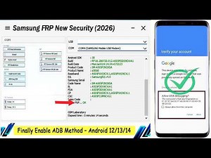 Samsung FRP New Security (2026) | Finally Enable ADB Method – Android 12/13/14