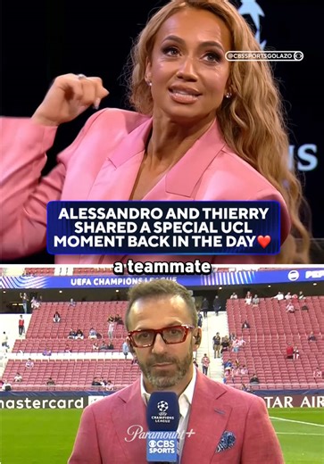 Alessandro Del Piero & Thierry Henry share the story behind their 1998 #UCL semifinal shirt swap 🥹 #ucltoday #championsleague #soccer #football