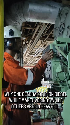 Shashank on Instagram: "Ever wondered why one generator runs on diesel while the rest use fuel oil during manoeuvring? ⚙️ Here’s the reason every marine engineer should know 👨‍🔧⚓ #MerchantNavyLife #MarineEngineer #ShipLife #EngineRoomDiaries #SailorLife #MaritimeWorld #MarineEngineering #ShipEngineers #LifeAtSea #IndianSailor #MerchantNavyIndia #SailingJourney #TechnicalTalks #SeaLovers #ShipVlog #EngineeringAtSea #MaritimeEducation #ManoeuvringOperations #DieselGenerator #MarineKnowledge"