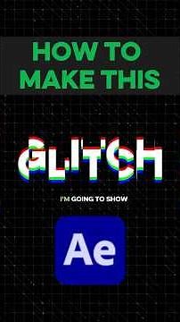 How to Animate Glitch Text In After Effects #TextEffect #GlitchEffect #CyberpunkEdit