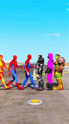 SPIDE-RMAN VS BLACK IRONMAN BATTLE🔥 #shorts #gtav