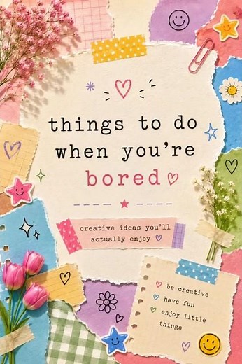 Things to do when you're bored at home🎀✨DIY ideas 🌷 Creative hobbies Pinterest vibes#DIY#CraftIdeas