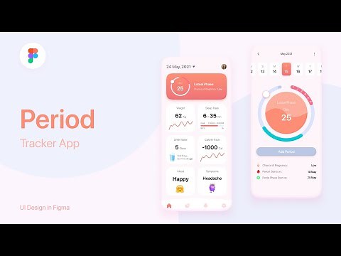 How to Design a Period Tracker App in Figma | UI/UX Design Tutorial