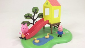 Peppa Pig Peppa's Outdoor Fun Slide Playground w Peppa Figure || Keith's Toy Box