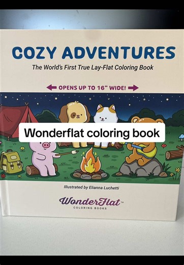 True lay-flat coloring book for adults & kids — thick pages, cozy animal scenes, and real screen-free creativity. 🎨✨ #wonderflat #layflatcoloringbooks #hardcovercoloringbook #coloring #coloringbook