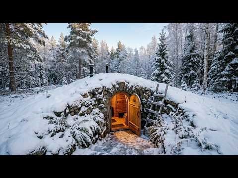 J'ai CONSTRUIT Seul un Terrier Souterrain Incroyable au Cœur de la Nature Sauvage (ASMR)