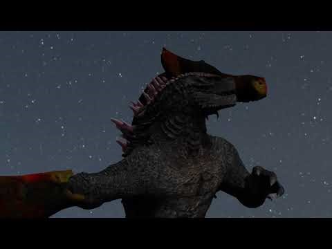 Godzilla vs. Skullcrawler Blender Animation