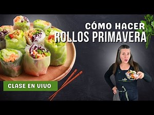 Receta de Cómo Hacer Spring Rolls | Rollos Primavera #springrollsrecipe
