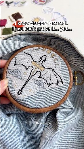 Dragon Embroidery - Fourth Wing Embroidery Tutorial
