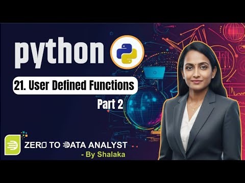 User Defined Functions in Python 🔥 | Types of Functions Explained | Python for Beginners