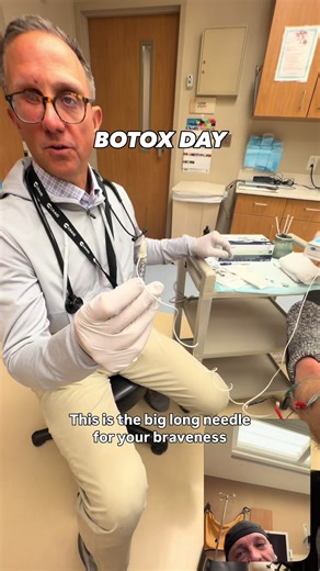 Botox Day 💉♿️ Not for wrinkles… this is for legs that have been choosing chaos for years 😅 I’ve got spasticity in both legs, but my right leg is the main troublemaker — turning outward, ankle collapsing in, foot doing its own thing. It’s gotten to the point where shoes aren’t even an option anymore 👟🚫 Blisters on my pinky toe, pressure on the outside of my foot… just constant battles. So today we step in. At Craig Hospital, Dr. Berliner is going after it with precision. We’re doing Botox in 