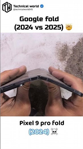 Pixel 9pro fold Vs Pixel 10Pro fold☠️#(2024 vs 2025) #Durability/Bend test🤯