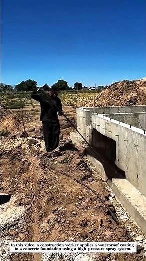 Watch Concrete Foundations Get a Waterproof Shield!