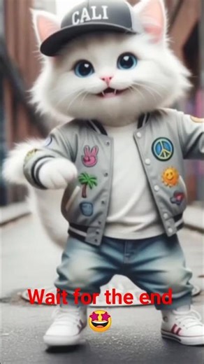 cat beautiful dance 😱 #aivideo#cat#viralshorts