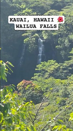 Kauai’s Beautiful Wailua Falls 🌺