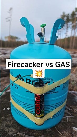Cobra6 Firecacker vs GAS 💥 #polenböller #firecrackers #theoftler