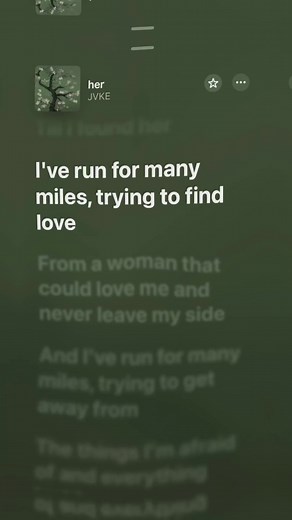 I’ve run for many miles trying to find love / her @JVKE #lyrics #fyp #viral #audios #popular