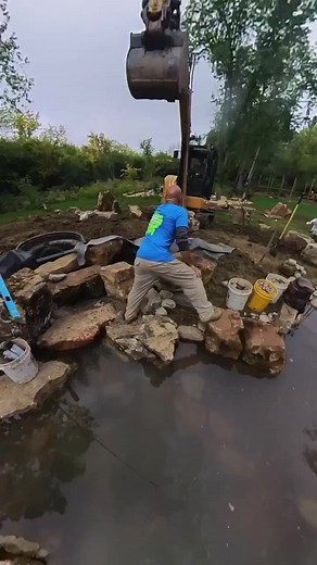 22K views · 182 reactions | Shoutout to Ed Beaulieu The Pond Professor for helping us with this project!  #team #aquascape #teamwork #construction #pond #recpond #new #fun #hardwork #machine #collaboration #design #backyard #landscape #ideas #inspiration #pondbuilders #pondbuilding Greg Wittstock the Pond Guy | Team Aquascape | Facebook