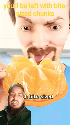 The Easiest Way to Eat an Orange 🍊😮 #Shorts