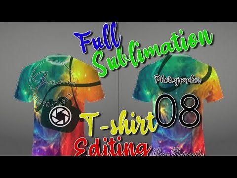 First time making my own Full Sublimation T-shirt editing using Photoshop || Tutorial