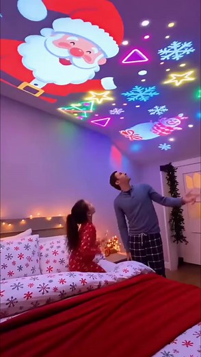 LED Christmas Projection Lamp 5V/1A with 16 Patterns USB Powered for Home & Car Use Dynamic Stage Projector for Holiday Party Atmosphere✨ Get it!🛒 | Containof