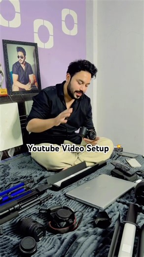 YouTube Video Setup 📸 #shorts #setup #camera #equipments