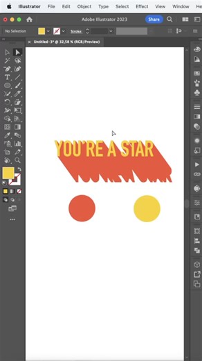 Extrude Text | Short Illustrator Tutorial #illustrator #illustratortutorial #adobeillustrator #tutorial #howtotiktok #HowTo #learnontiktok #edutok #educational #fyp #foryou #foryoupage