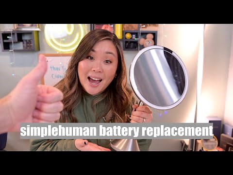 REPLACING A SIMPLE HUMAN MIRROR BATTERY | HOW TO | EatSleepMascara