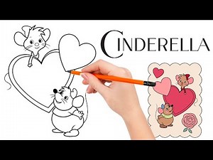 How to draw Jaq and Gus, the mice companions of Cinderella