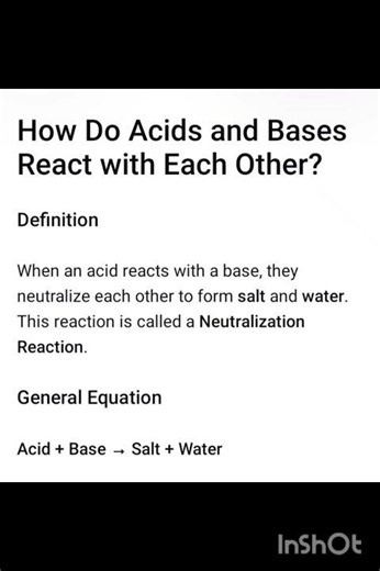 🧪 How Do Acids and Bases React With Each Other? | Neutralization Reaction #Shorts.
