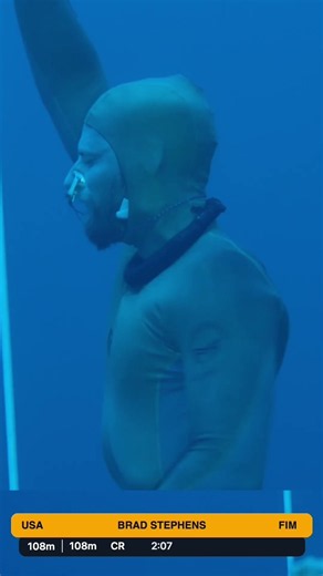 He Made It to 108m… Then THIS Happened 😳 #freedivingcompetition #freedivingathlete