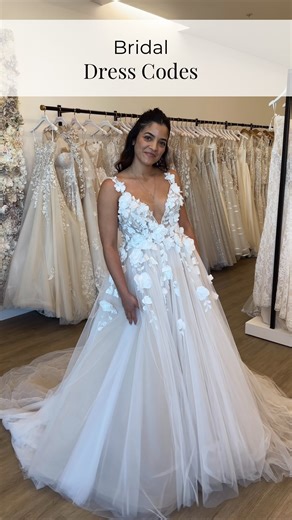 Here’s why 👇 you should set a dress code for your wedding Dress codes help your guests feel prepared on what to wear and how to prepare for the event. Consider this when picking out your bridal gown 👗 What’s the dress code for your wedding? Do you have one picked out? Model @cocoinfocus #weddingdressideas#weddingdresses#weddingdresscode#bridetobe2026 | MaidenWhite