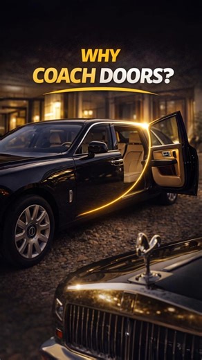Why rolls-royce used rear-hinged coach doors?