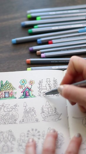 Coloring with Staedtler Fineliners: A Simple Delight