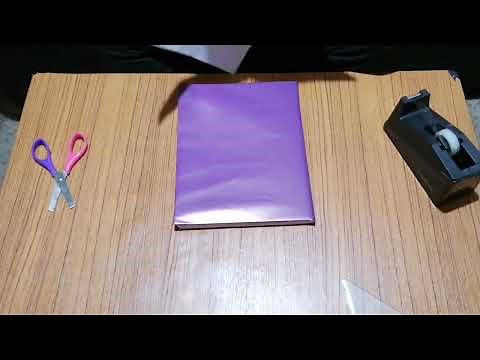 How to cover a notebook easily and quickly! Sewn notebook