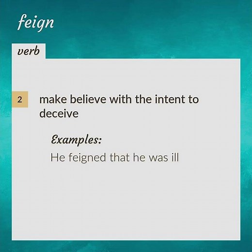 Feign | meaning of Feign