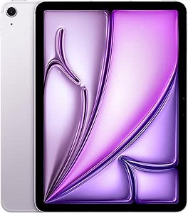 Apple iPad Air 11-inch (M2): Built for Apple Intelligence, Liquid Retina Display, 128GB, 12MP Front/Back Camera, Wi-Fi 6E + 5G Cellular, Touch ID, All-Day Battery Life — Purple