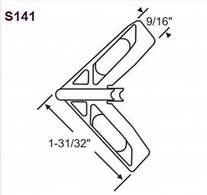 141 Mitered Screen Corner Keys for Hurd Casement and Awning Windows