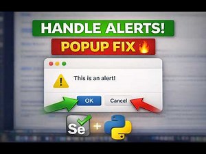 Handle Alerts in Selenium Python | Simple Alert, Confirm & Prompt (Easy Guide) #selenium #python