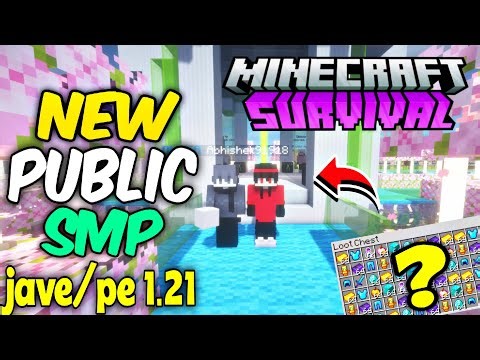 ❤️‍🔥 New Best Public Survival Smp Server For Minecraft Java/Pe/Pojav | 24/7 Online | Free To Join 💘