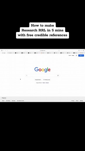 How to Create Research RRL in 5 Mins with Free Credible References