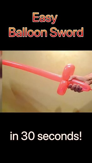 Easy balloon sword tutorial #balloonanimals #howto #balloons #balloonart #balloonsword