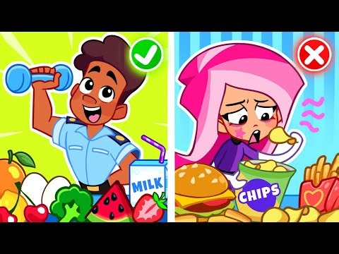 Nicht zu viel essen! 😋🍔 SuPaBoo lernt richtig zu essen 🍎✨