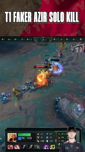 T1 Faker Azir Solo Kill