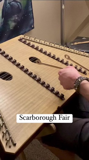 Scarborough Fair played on hammered dulcimer. #hammereddulcimer #scarboroughfair #folkmusic #traditionalmusic #simonandgarfunkel #celticmusic #troubadour #dulcimer | Evan Plays Dulcimer