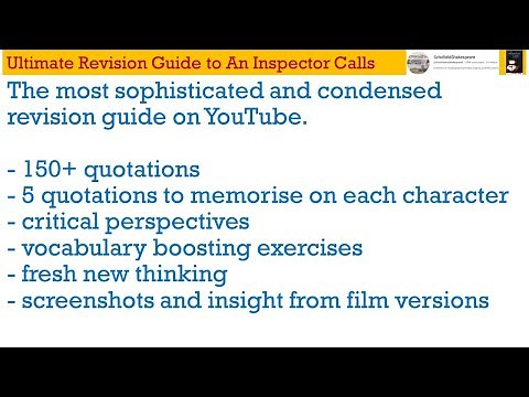 Ultimate Revision Guide to An Inspector Calls