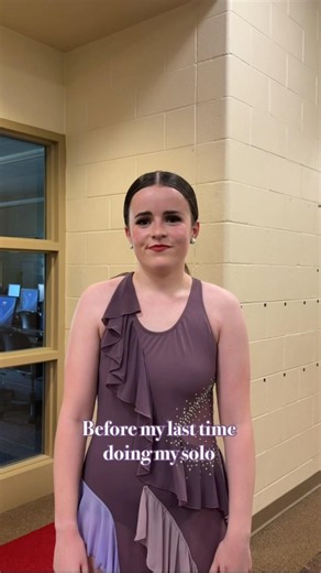 Before and after my last time doing my solo at recital as a senior #dance
