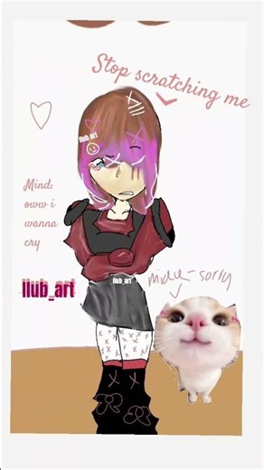 art:angry to tthe cat the owner cannot understand #art #catlovers