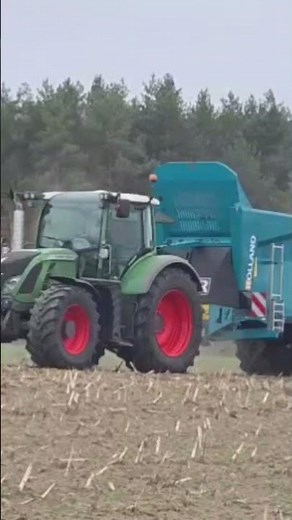 Testowanie możliwości rozrzutnika ROLLAND RF6118 TCE na Podlasiu #rolland #fendt #nawożenie #demo