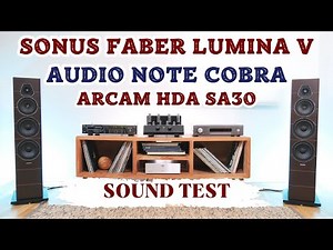AUDIO NOTE COBRA + SONUS FABER LUMINA V + ARCAM HDA SA30. #hifi #stereo #audiotest